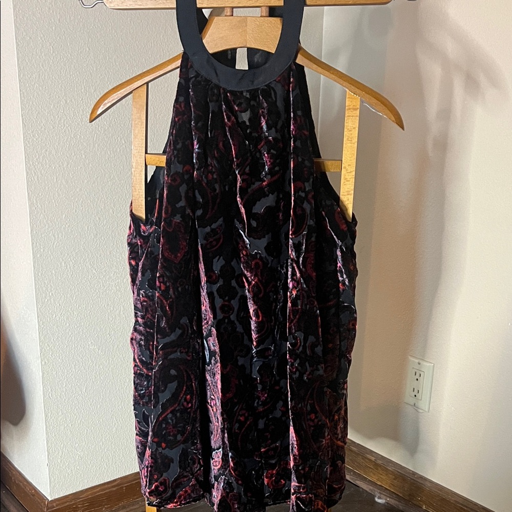 Torrid Black Velvet Halter Top